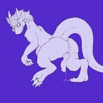 anus biped bodily_fluids dripping feral fur genital_fluids genitals knot looking_back male penis precum precum_drip precum_string solo tail neoarcadianx mythology dragon furred_dragon furred_scalie mythological_creature mythological_scalie scalie 1:1 hi_res