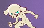 abstract_background action_pose anthro balls eyewear foreskin fur genitals glasses grey_body grey_fur male nude penis pose solo teal_eyes tight_foreskin darkajugin puyo_puyo puyo_puyo_tetris sega ai_(puyo_puyo) canid canine canis domestic_dog mammal 16:10 widescreen