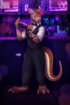 alcohol anthro bar barman bartender beverage black_tie_(suit) clothing male night solo suit tattoo naoto kangaroo macropod mammal marsupial 2:3 absurd_res hi_res