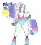 2019 5_fingers absurd_res accessory anthro athletic_wear biped blue_eyes bovid breasts camel_toe caprine clothing collaboration digital_media_(artwork) duo exercise exercise_clothing female fingers fitness floppy_ears footwear fur gloves_(marking) hair headband hi_res horn kindred_(lol) lamb_(lol) league_of_legends leg_warmers legwear leotard long_ears long_hair looking_at_viewer mammal markings napalm_express ponytail riot_games rubrad sharp_teeth simple_background small_breasts socks spirit teeth tencent thigh_gap white_background white_body white_fur wide_hips wolf_(lol) workout workout_clothing wristband
