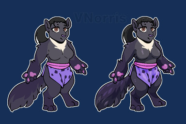 anthro black_hair breasts brown_eyes clothing featureless_breasts hair hinatsuru_(demon_slayer) male outline pawpads purple_clothing simple_background solo transparent_background white_outline puppetmaster13uwu changed_(video_game) demon_slayer kimetsu_no_yaiba goo_creature gulonine mammal marten mustelid musteline 3:2 alpha_channel cel_shading shaded
