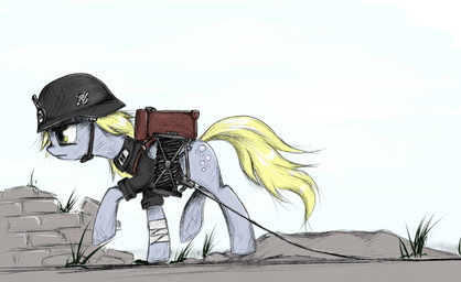 amber_eyes armor backpack blonde_hair clothing cutie_mark electronics feathered_wings feathers female feral fur grey_body grey_feathers grey_fur hair headgear helmet long_hair military nazi radio schutzstaffel simple_background soldier solo uniform warrior wings world_war_2 wraps yellow_eyes madhotaru friendship_is_magic hasbro my_little_pony mythology derpy_hooves_(mlp) equid equine mammal mythological_creature mythological_equine pegasus hi_res