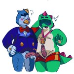 anthro bodily_fluids clothed clothing cum duo erection fur genital_fluids genitals male male/male male_penetrating nude penetration penis sex simple_background tail brawl_stars supercell_(company) buzz_(brawl_stars) mr.p_(brawl_stars) humanoid 1:1 digital_media_(artwork) hi_res