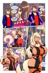 big_breasts bimbofication blonde_hair breast_growth breasts brown_hair dialogue duo female gender_transformation growth hair hand_in_pocket hand_on_breast heart_symbol human_to_humanoid male mtf_transformation outside pink_eyes pockets smile species_transformation tail tail_growth text tongue tongue_out transformation transformation_sequence judgement6x nintendo pokemon animal_humanoid arcanine generation_1_pokemon genie human humanoid mammal pokemon_(species) 2025 2:3 comic digital_media_(artwork) english_text hi_res