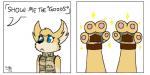 paws solo battle_fennec battle_fennec_(character) canid canine fennec_fox fox mammal true_fox 2:1 comic meme