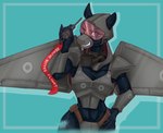 aircraft airplane anthro armor female jet latex machine solo vehicle visor wings skuttz aircraft_humanoid airplane_pony equid equine horse hybrid living_aircraft living_machine living_vehicle mammal pony 2019 character_request hi_res