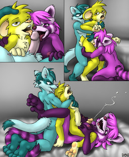 anal anal_penetration anthro bisexual bisexual_male bodily_fluids both_sexes_in_same_situation breast_play breasts collaborative collaborative_fellatio collaborative_oral collaborative_sex cum cumshot ejaculation erection fellatio female female_penetrated genital_fluids genitals group group_sex humanoid_genitalia humanoid_penis licking male male/female male/male male_penetrated male_penetrating male_penetrating_female male_penetrating_male medium_breasts nipples nude oral oral_penetration orgasm penetration penile penile_penetration penis penis_in_ass penis_in_vagina penis_lick pronounced_browridge sex tail threesome titfuck tongue tongue_out train_position trio vaginal vaginal_penetration nanimoose ailurid domestic_ferret lagomorph leporid mammal mustelid musteline rabbit red_panda true_musteline weasel
