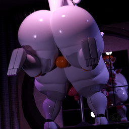 5_fingers anal anal_penetration anthro anthro_on_anthro anthro_penetrated anthro_penetrating anthro_penetrating_anthro backsack balls big_butt black_nose black_sclera butt duo eyebrows fingers fur genitals humanoid_genitalia humanoid_penis lips lipstick machine makeup male male/male male_penetrated male_penetrating male_penetrating_male mirror mirror_reflection orange_balls penetration penile penile_penetration penis penis_in_ass pink_balls pink_cheeks pink_eyebrows pink_lips pink_penis purple_cheeks purple_lipstick rear_view reflection sex tail thick_thighs white_body white_eyes white_fur darkspite five_nights_at_freddy's five_nights_at_freddy's_world scottgames sister_location funtime_foxy_(fnaf) lolbit_(fnaf) animatronic canid canine fox mammal robot 1:1 2026 3d_(artwork) digital_media_(artwork) english_description hi_res