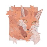 ambiguous_gender claws feral fluffy fur inner_ear_fluff looking_at_viewer orange_body orange_fur paws simple_background solo sparkles tail tuft yellow_eyes 999gravity canid canine fox mammal 2024 hi_res