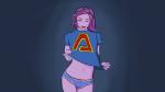 clothed clothing clothing_lift eyes_closed female hair navel not_furry panties pink_body purple_hair shirt shirt_lift solo topwear underwear thatguyyoudontknow awesomenauts coco_nebulon alien alien_humanoid humanoid 16:9 hi_res widescreen