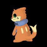 1:1 alpha_channel animated buizel fur generation_4_pokemon nintendo orange_body orange_fur pokemon pokemon_(species) resachii short_playtime simple_background soggy_(soggybuizel) tail transparent_background