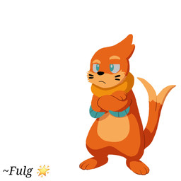 2_tails 3_fingers 3_toes anthro biped black_nose blue_eyes cheek_tuft crossed_arms facial_tuft feet fingers fur long_tail male multi_tail orange_body orange_fur orange_tail simple_background solo standing tail text toes tuft white_background fulgito_ast nintendo pokemon buizel generation_4_pokemon pokemon_(species) 1:1 2025 artist_name hi_res