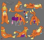 2_tails all_fours anthro anus backsack balls blush bodily_fluids breeding_mount countershading crossed_arms cum cum_on_balls cum_on_chest cum_on_own_balls cum_on_own_chest cum_on_own_penis cum_on_penis cum_on_self cumshot darkened_balls darkened_genitalia darkened_sheath dialogue dipstick_tail ejaculation erection fur genital_fluids genitals grey_background grinding kneeling lying male markings masturbation motion_outline multi_tail on_back onomatopoeia orange_body orange_fur penetrable_sex_toy penile penile_masturbation penis perineum pillow pillow_humping pink_penis precum sex_toy simple_background sitting solo sound_effects speech_bubble standing tail tail_markings tan_body tan_countershading tan_fur tapering_penis text mr.smile nintendo pokemon kai_(mr.smile) buizel generation_4_pokemon pokemon_(species) digital_drawing_(artwork) digital_media_(artwork) english_text hi_res multiple_images signature