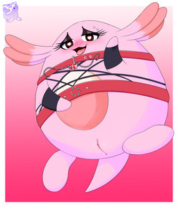 blush bodily_fluids clitoral_hood clitoris clothed clothing egg female feral genitals looking_at_viewer open_mouth simple_background smile solo tail topwear vulva makoto177 nintendo pokemon chansey generation_1_pokemon mammal pokemon_(species) digital_drawing_(artwork) digital_media_(artwork) hi_res