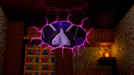 5_fingers anthro areola barrel big_breasts black_body black_scales bookshelf breast_play breast_squish breasts female fingers furniture glowing glowing_eyes hand_on_breast holding_breast inside lamp lantern looking_at_viewer membrane_(anatomy) multicolored_body nipples nude portal scales sky solo squish star starry_sky tongue tongue_out wings xionxiii microsoft minecraft mojang mythology xbox_game_studios jean_(minecraft) dragon ender_dragon mythological_creature mythological_scalie scalie 16:9 3d_(artwork) 4k absurd_res digital_media_(artwork) hi_res widescreen