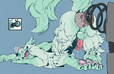 all_fours anal anal_fisting anal_fluids anal_penetration animal_genitalia animal_penis anthro arm_tuft ass_up balls black_claws blue_body blue_fur bodily_fluids brain claws cum cum_while_penetrated doggystyle drooling drooling_tongue ejaculation elbow_tuft erection feline_genitalia feline_penis fist fisting fluffy fluffy_balls fluffy_body fluffy_butt fluffy_ears fluffy_hips fluffy_paws fluffy_tail from_behind_position fur genital_fluids genitals glans happy humanoid_genitalia humanoid_penis looking_back looking_pleasured machine male male_anthro nude nude_anthro nude_male organs pawpads paws penetration penile_spines penis pink_pawpads rear_view red_penis saliva sex simple_background solo spring tail tears tears_of_pleasure tongue tongue_out tuft vein veiny_penis minel_anteater mewgenics franklin_(mewgenics) domestic_cat felid feline felis mammal robot hi_res