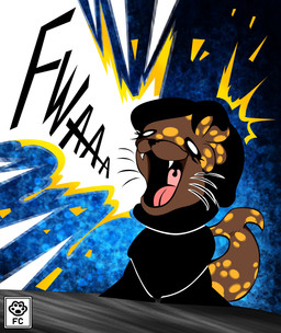 anthro femboy humor male screeching shitpost solo toony fiwzycat! fan_character animal_humanoid humanoid mammal marine marine_humanoid marine_mammal pinniped sea_lion seal hi_res meme