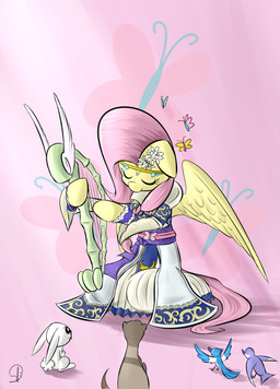 bottomwear clothed clothing dress feathered_wings feathers female feral flower harp kneeling long_dress long_skirt musical_instrument plant plucked_string_instrument skirt solo string_instrument wings yellow_body yellow_feathers phuocthiencreation friendship_is_magic hasbro my_little_pony mythology angel_(mlp) fluttershy_(mlp) arthropod avian bird butterfly equid equine european_polecat insect lagomorph lepidopteran leporid mammal mustelid musteline mythological_creature mythological_equine pegasus rabbit true_musteline weasel 2015 hi_res