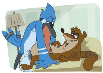4_fingers abdominal_bulge anal anal_penetration anthro anthro_on_anthro anthro_penetrated anthro_penetrating anthro_penetrating_anthro balls beak big_balls big_penis biped black_beak black_body black_feathers black_legs black_nose black_penis blue_body blue_feathers brown_body brown_fur chest_tuft countershade_face countershade_feathers countershade_torso countershading duo erection facial_markings feathers fellatio_while_penetrating fingers fur furniture_lamp genitals hand_on_belly hand_on_own_belly head_markings huge_balls huge_penis humanoid_hands hyper hyper_balls hyper_genitalia hyper_penis inside interspecies lying male male/male male_anthro male_penetrated male_penetrating male_penetrating_male markings mask_(marking) multicolored_body multicolored_feathers multicolored_fur narrowed_eyes nude nude_anthro nude_male on_back open_mouth open_smile oral_while_penetrating penetration penile penile_penetration penis penis_in_ass penis_in_mouth pink_penis pubes ring_(marking) ringed_tail scuted_legs scutes sex side_view smile standing striped_markings striped_tail stripes tail tail_feathers tail_markings tan_balls tan_body tan_countershading tan_fur teeth tuft white_ball white_body white_countershading white_feathers maxpany cartoon_network regular_show mordecai_(regular_show) rigby_(regular_show) avian bird blue_jay corvid jay_(bird) mammal new_world_jay oscine passerine procyonid raccoon 2021 absurd_res digital_drawing_(artwork) digital_media_(artwork) flat_colors hi_res signature