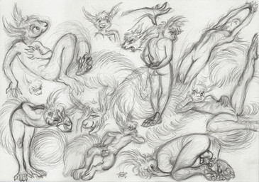 andromorph angry animal_genitalia anthro ass_up balls bangs belly bent_over big_balls big_feet blush butt claws covering covering_face ear_tuft feet fluffy fluffy_tail foot_focus genitals gesture hair hand_gesture hand_on_belly hand_on_chest hand_on_face hand_on_penis intersex kneeling looking_at_viewer looking_away male one_eye_closed open_mouth pawpads paws penis presenting presenting_balls presenting_hindquarters presenting_penis presenting_vulva raised_leg rear_view sheath short_hair slim smile solo stretching stretching_arms tail thick_thighs toes tuft v_sign vulva wink winking_at_viewer jacqal jasper_(kraz) mammal rodent sciurid tree_squirrel 2025 absurd_res graphite_(artwork) hi_res sketch sketch_page traditional_media_(artwork)