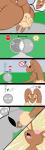 anthro breasts brown_body brown_fur butt comic erection female fur generation_4_pokemon heart_symbol hi_res human interspecies lil_scooter56 lopunny mammal nintendo pokemon pokemon_(species) pokephilia red_eyes text