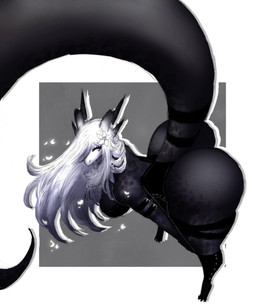 4_horns accessory anthro big_breasts big_butt biped blue_eyes bodysuit breasts butt clothed clothing female flower flower_in_hair hair hair_accessory hands_on_legs hands_on_thighs high-angle_view horn huge_butt huge_hips long_hair long_tail multi_horn plant scales skinsuit tail thick_thighs tight_clothing white_body white_hair white_scales wide_hips itzjaylock scalie hi_res