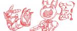 anthro crossgender eyeball eyes_in_mouth female heart_symbol looking_at_viewer machine mtf_crossgender nightmare_fuel open_mouth smile solo teeth text tongue tongue_out what_has_science_done redhand five_nights_at_freddy's scottgames bonnie_(fnaf) animatronic lagomorph leporid mammal rabbit robot 2015 digital_drawing_(artwork) digital_media_(artwork) english_text microsoft_paint_(artwork) monochrome red_and_white sketch