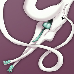 4_toes anthro backsack balls big_penis blue_balls blue_paws body_hair butt curling_tail erection feet genital_piercing genitals heart_symbol hindpaw leg_hair long_tail lying male nude nude_anthro nude_male on_front pawpads paws penis penis_piercing piercing pointy_penis simple_background soles solo spiked_penis spikes spikes_(anatomy) tail tattoo teal_balls teal_pawpads teal_penis toe_wiggle toes white_back white_body white_legs white_tail plentyofsoup virmit_(plentyofsoup) alien scalie 1:1 digital_media_(artwork) hi_res