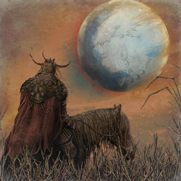 ambiguous_gender armor cape clothing fantasy feral group hair headgear helmet horseback_riding humanoid_pointy_ears jewelry mane necklace pointy_ears reins riding snout trio white_hair plastiboo elf equid equine horse human humanoid mammal hi_res