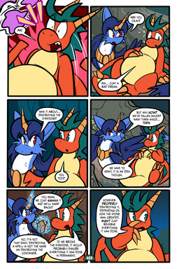 2_horns 6_panel_comic ambiguous_gender belly biped black_text blue_body blue_fur blue_hair blue_wings cheek_tuft claws dialogue dot_pupils duo ellipsis exclamation_point eyebrows eyelashes facial_tuft fangs feathered_wings feathers feral finger_claws fur green_eyes hair horn looking_at_another motion_lines open_mouth orange_body page_number question_mark red_eyes scales sharp_teeth sitting speech_bubble tail talking_to_another teeth telekinesis text toe_claws tongue toony translucent translucent_hair tuft white_sclera wings virmir mythology renbrand saida couatl dragon feathered_scalie feathered_snake mythological_creature mythological_scalie reptile scalie snake 2026 2:3 absurd_res comic english_text hi_res female_(lore) male_(lore)