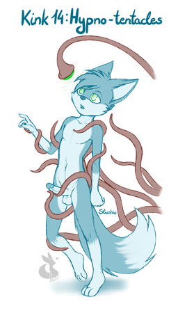 anthro balls caressing erection fur genitals hair humanoid_genitalia humanoid_penis hypnosis male mind_control nude open_mouth penis simple_background solo tail tentacles mancoin canid canine fox mammal absurd_res digital_media_(artwork) hi_res