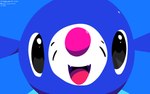 ambiguous_gender black_eyes blue_body fangs feral looking_at_viewer markings open_mouth simple_background solo teeth tongue whisker_markings sleepy_sealion nintendo pokemon generation_7_pokemon pokemon_(species) popplio 16:10 2025 absurd_res dated hi_res signature widescreen