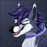 anthro female solo zhekathewolf anastasia_wolffero canid canine canis domestic_dog mammal wolf 1:1 2020 bust_portrait icon portrait