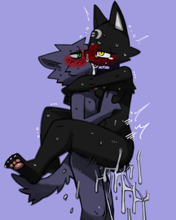 anal anal_fingering anthro anthro_fingered anthro_fingering anthro_fingering_anthro anthro_on_anthro anthro_penetrated anthro_penetrating anthro_penetrating_anthro biped blue_body blue_fur blush blushing_profusely bodily_fluids breasts carrying_another carrying_partner cum cum_drip cum_from_mouth cum_in_mouth cum_in_vagina cum_inside dripping duo ejaculation female female_fingered female_penetrated fingering french_kissing fur genital_fluids green_eyes grey_body grey_fur half-closed_eyes interspecies kissing leaking_cum looking_at_another looking_at_partner male male/female male_fingering male_fingering_female male_penetrating male_penetrating_female medium_breasts narrowed_eyes nipples nude nude_anthro nude_female nude_male penetration penile penile_penetration plantigrade purple_background sex shaking side_view simple_background slim slim_anthro slim_female slim_male snowballing standing standing_sex sweat thrust_lines thrusting tremble_spikes trembling vaginal vaginal_penetration yellow_eyes pizademokttero nifram_logan tarahe canid canine canis domestic_cat felid feline felis mammal wolf 2025 4:5 absurd_res digital_drawing_(artwork) digital_media_(artwork) hi_res