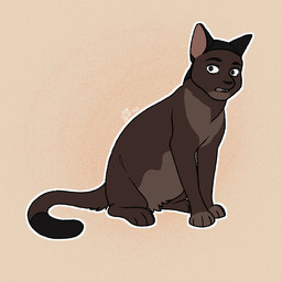 ambiguous_gender black_tail_tip brown_body brown_eyes brown_fur dipstick_tail feral feralized fur markings open_mouth quadruped simple_background sitting solo tail tail_markings tan_background silveyytm attack_on_titan onyankopon american_shorthair domestic_cat felid feline felis mammal 1:1 2019 male_(lore)
