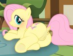 anus bedroom_eyes blush butt carpet chair cutie_mark female feral fur furniture genitals inside looking_at_viewer looking_back looking_back_at_viewer lying mane narrowed_eyes on_side pink_mane presenting presenting_anus presenting_hindquarters presenting_pussy puffy_anus pussy seductive smile solo wings wings_folded yellow_body yellow_fur maseru friendship_is_magic hasbro my_little_pony mythology fluttershy_(mlp) equid equine horse mammal mythological_creature mythological_equine pegasus pony 2025 absurd_res digital_drawing_(artwork) digital_media_(artwork) hi_res