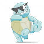 anthro blue_body blue_skin eyewear glasses male shell simple_background solo sunglasses tail turtle_shell white_background zeurel haters_gonna_hate nintendo pokemon generation_1_pokemon pokemon_(species) reptile scalie squirtle 1:1 2010 2d_animation animated low_res short_playtime