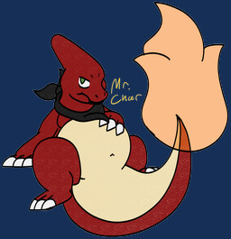 ambiguous_form ambiguous_gender countershading fire flaming_tail green_eyes hand_on_own_belly looking_at_viewer mostly_nude mouth_closed multicolored_body navel no_eyebrows red_body short_snout simple_background slightly_chubby slightly_chubby_ambiguous solo tail tan_body tan_countershading transparent_background two_tone_body mr._charmeleon nintendo pokemon charmeleon generation_1_pokemon pokemon_(species) 2020 alpha_channel digital_media_(artwork) full-length_portrait hi_res portrait signature