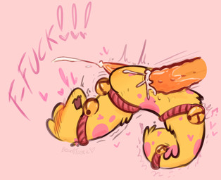abdominal_bulge anal anal_penetration anthro bell bell_collar blush collar cumflated_belly duo ejaculation feral genitals male male/male moan penetration penis shaking size_difference spiked_penis spikes spikes_(anatomy) tail_anus bean0tastic bean0worm_(bean0tastic) domestic_cat felid feline felis mammal worm hi_res tagme