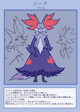 ambiguous_anthro ambiguous_gender anthro biped cute_fangs digitigrade dipstick_tail fangs front_view hand_behind_back looking_at_viewer markings open_mouth open_smile rear_view side_view simple_background smile snout solo standing tail tail_markings teeth text text_box tongue gd-058 nintendo pokemon sieg_(gd-058) canid delphox generation_6_pokemon mammal pokemon_(species) shiny_pokemon 2024 absurd_res aliasing binary_drawing bust_portrait character_name digital_drawing_(artwork) digital_media_(artwork) full-length_portrait hi_res japanese_description model_sheet portrait translated translated_description unavailable_at_source male_(lore)