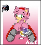 anthro anus butt cervix clothing dildo female footwear genitals masturbation penetration pink_body pussy sex_toy shoes solo toying_self transparent_dildo transparent_sex_toy vaginal vaginal_masturbation vaginal_penetration zeta_r-02 sega sonic_the_hedgehog_(series) amy_rose eulipotyphlan hedgehog mammal hi_res