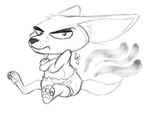 anthro bottomwear clothed clothing diaper diaper_fetish diaper_only feces feet full_diaper fur hair looking_at_viewer male scatplay simple_background sitting soiled_diaper soiling solo topless unclean_diaper used_diaper wearing_diaper waitfurgodot disney zootopia finnick_(zootopia) canid canine fennec_fox fox mammal true_fox digital_media_(artwork) monochrome sketch