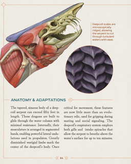 ambiguous_gender anatomical_study anatomy black_body black_scales bone fangs feral open_mouth page_number scales side_view simple_background skull solo species_information tan_background teeth text x-ray_view christopher_stoll dragonatomy aquatic monster biological_illustration english_text headshot_portrait hi_res portrait technical_illustration
