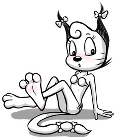 3_toes 4_fingers accessory anthro arm_support bare_shoulders barefoot bent_legs big_eyes big_nose bikini biped blush body_blush bow_(feature) bow_ribbon clothed clothed_anthro clothed_female clothing curved_eyebrows ear_bow extended_arm eyebrows eyelashes feet female fingers foot_blush fur fur_tuft furgonomics glistening glistening_nose head_tuft humanoid_hands iris legs_together legs_up long_eyelashes looking_at_viewer markings open_mouth pink_blush plantigrade pose price pseudo_hair pupils ribbons shadow simple_background sitting solo swimwear tail tail_accessory tail_bow tail_ribbon thin_eyebrows three-quarter_view toes tuft twin_ear_bows two-piece_swimsuit whisker_markings whiskers white_background wide_eyed young young_anthro young_female anonymous_artist the_complex_adventures_of_eddie_puss nymphie_(tcaoep) domestic_cat felid feline felis mammal 2025 black_and_white digital_drawing_(artwork) digital_media_(artwork) full-length_portrait hi_res monochrome pinup portrait