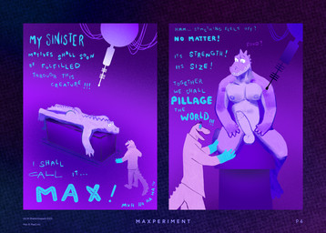 anthro balls big_penis clothing coat dialogue duo erection furniture genitals gloves handwear lab_coat laboratory_equipment male nipples nude open_mouth penis purple_background scientific_instrument simple_background table tail text topwear wire sharkinthepark dr_crocovile_(sharkinthepark) max_(maxmulticroc) crocodile crocodilian reptile scalie 2025 comic english_text hi_res