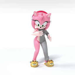5_fingers accessory anthro anthro_focus breasts clothing female fingers footwear fur hair_accessory hairband multicolored_body multicolored_fur nipple_slip nipples shoes slippers solo standing sweater topwear wardrobe_malfunction hitmarker brooklyn_sweater meme_clothing sega sonic_the_hedgehog_(series) amy_rose eulipotyphlan humanoid mammal 1:1 3d_(artwork) 3d_animation animated digital_media_(artwork) hi_res loop meme no_sound short_playtime webm widescreen