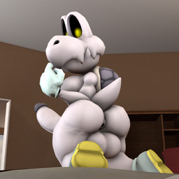 anthro anus backsack balls bed bedroom big_balls big_butt big_penis bone boots butt clothing erection footwear furniture genitals gloves grey_body handwear huge_balls huge_penis hyper hyper_balls hyper_genitalia hyper_penis looking_at_viewer looking_down male muscular muscular_male non-mammal_balls pecs penis presenting presenting_hindquarters shell shoes skeleton solo tail thick_thighs logdoesrenders kabalmystic_(modeler) mario_bros nintendo animated_skeleton dry_bones koopa koopa_troopa reptile scalie turtle undead 1:1 3d_(artwork) digital_media_(artwork) hi_res source_filmmaker_(artwork)