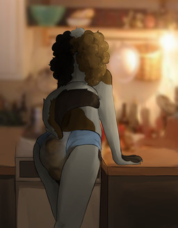 anthro bodily_fluids clothed clothing diaper diaper_only feces female genital_fluids pooping raised_tail rear_view sagging_diaper soiled_diaper soiling soiling_diaper solo tail topless unclean_diaper urine used_diaper using_diaper wearing_diaper wet_diaper potsnspots olive_(potsnspots) bird_dog canid canine canis domestic_dog hunting_dog mammal spaniel 2024 digital_drawing_(artwork) digital_media_(artwork) hi_res story story_at_source story_in_description