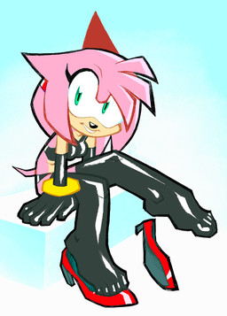 5_fingers 5_toes anthro armwear black_nose bracelet breasts clothing feet female fingers foot_fetish footwear fur glistening glistening_clothing gloves green_eyes handwear high_heels humanoid_feet humanoid_hands jewelry latex latex_armwear latex_clothing latex_gloves latex_handwear latex_legwear latex_stockings legwear pink_body pink_fur plantigrade shoes smile solo stockings toes oddjuice sega sonic_the_hedgehog_(series) amy_rose eulipotyphlan hedgehog mammal hi_res signature