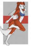 anthro blue_eyes bra clothed clothing female fur looking_at_viewer pose solo underwear cane-mckeyton road_rovers colleen_(road_rovers) canid canine canis collie domestic_dog herding_dog mammal pastoral_dog rough_collie sheepdog hi_res pinup